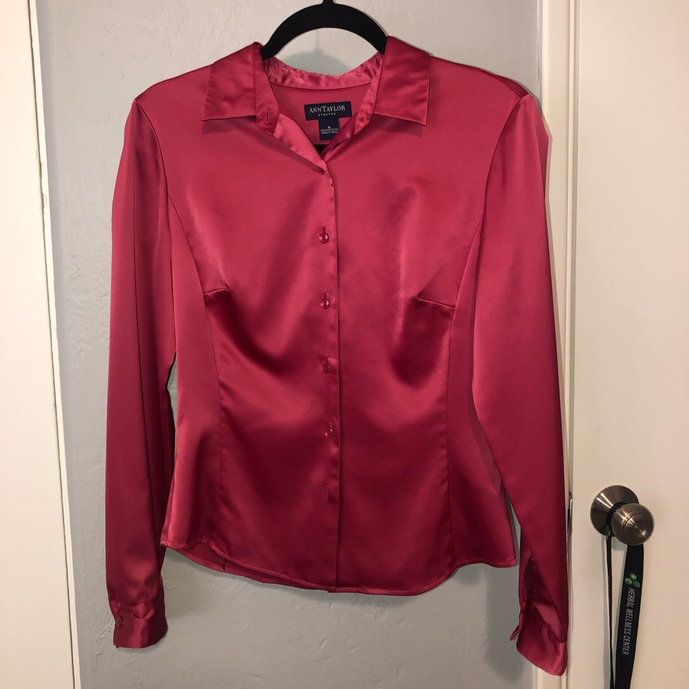 Pink Silk Blouse